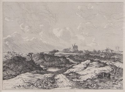 Lot 516 - John Crome (British,1768-1821), Mousehold...