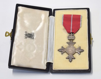 Lot 12 - Military M.B.E in original presentation and...
