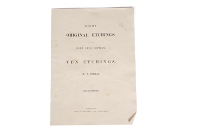 Lot 532 - "Eight Original etchings by The Late John Sell...
