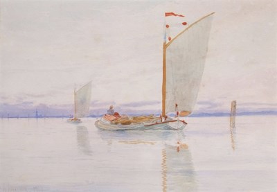 Lot 506 - Charles Harmony Harrison (1842-1902), 'Breydon...