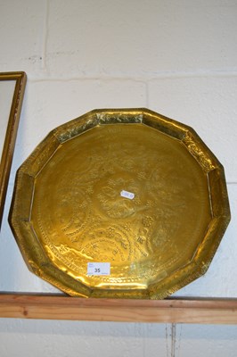 Lot 35 - Brass bonares type serving tray
