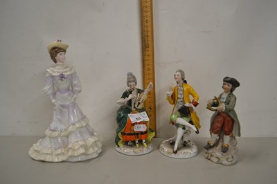 Lot 55 - Mixed Lot: Coalport figure Louisa at Ascot...