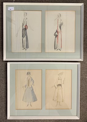 Lot 14 - British, 20th century, A pair of 1920s ladies...