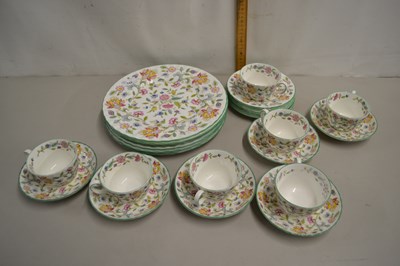 Lot 142 - Quantity of Minton Haddon Hall tea and table...