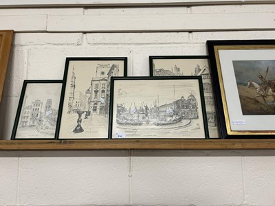 Lot 210 - Griffin - A set of four studies of Bristol...