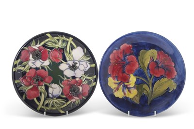 Lot 40 - A Moorcroft pottery dish, 1950's, the blue...