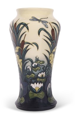 Lot 88 - A tall modern Moorcroft vase designed by...