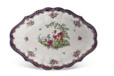 Lot 76 - A further 18th Century Worcester dish painted...