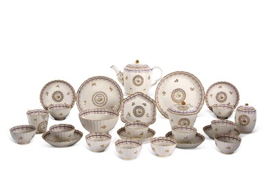 Lot 77 - An extensive 18th Century Caughley tea service...