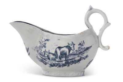 Lot 90 - A small English porcelain cream boat, possibly...