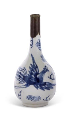 Lot 96 - Chinese porcelain vase with blue and white...