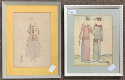 Lot 44 - British, 20th century, A pair of 1920s ladies...