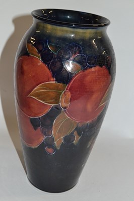 Lot 365 - Moorcroft vase, the blue ground tubelined with...