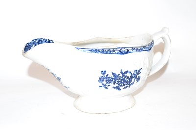 Lot 387 - A large 18th Century Lowestoft porcelain sauce...
