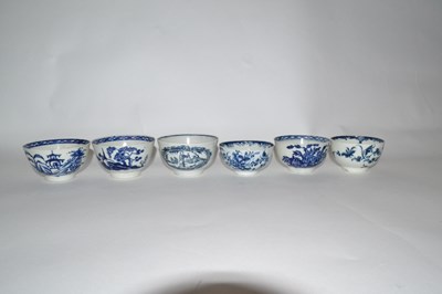 Lot 400 - A group of six 18th Century English porcelain...