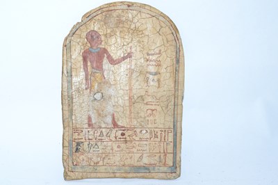 Lot 450 - An interesting Egyptian arched panel on card...