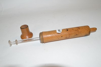 Lot 461 - Victorian medical glass bottle in turned...
