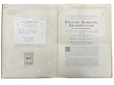 Lot 1183 - TUDOR ARCHITECTURE: Plates and extracts from...