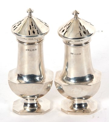 Lot 3 - A matched pair of Art Deco casters of...