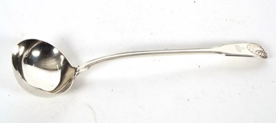 Lot 51 - A Victorian fiddle, thread and shell pattern...