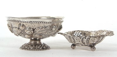 Lot 72 - Mixed Lot: A continental white metal pedestal...