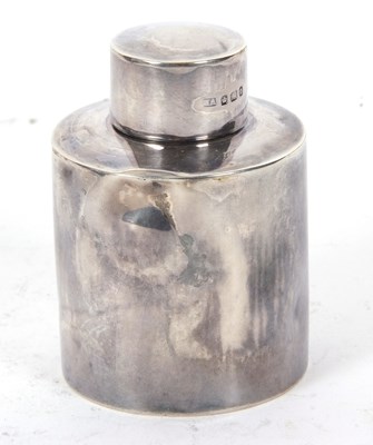 Lot 94 - A late Victorian small silver caddy of plain...
