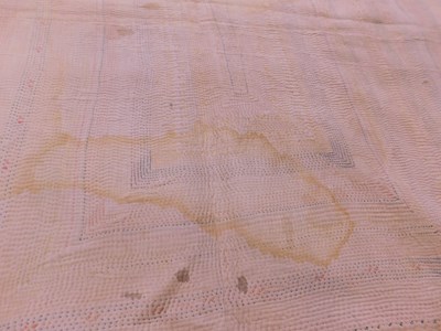 Lot 198 - Two Saami quilts, approx. 55 x 200cm & 110 x...