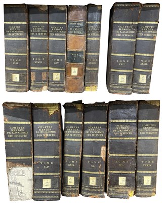 Lot 349 - COMPTES RENDUS DE HEBDOMADAIRES DES SEANCES DE...