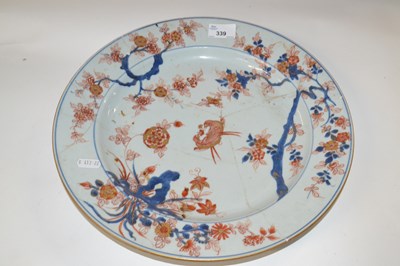 Lot 339 - An 18th Century Chinese porcelain charger,...