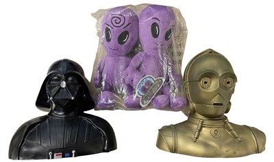 Lot 53 - A pair of Star Wars bust money boxes, together...