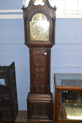 Lot 499 - Benjamin Simpson, a Georgian brass faced long...