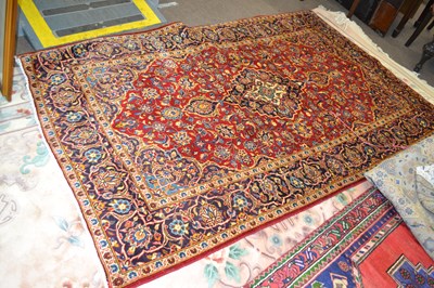 Lot 577 - A modern Iranian Kashan carpet with large...