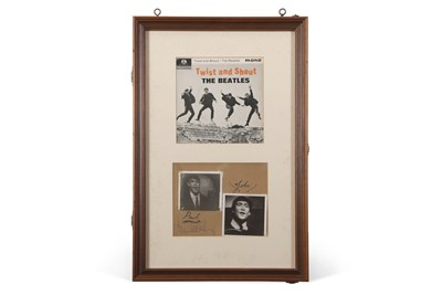 Lot 150 - A double-sided framed and glazed presentation...