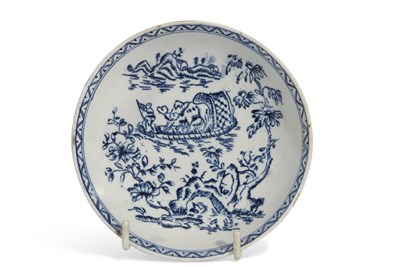 Lot 86 - Lowestoft Porcelain Saucer