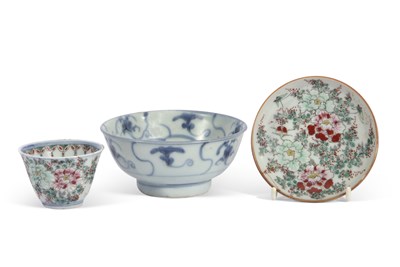 Lot 143 - Oriental Famille Vert Teabowl and Saucer