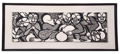 Lot 120 - Stephen Ugoaru (20th century) Abstract/...