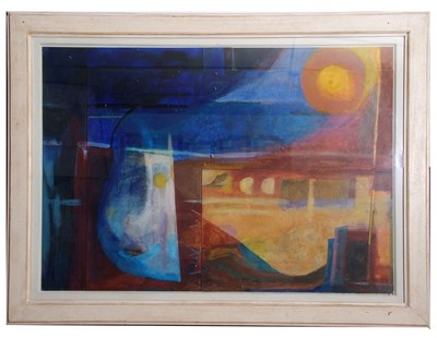 Lot 176 - Abstract mixed media, circa 20th century,...