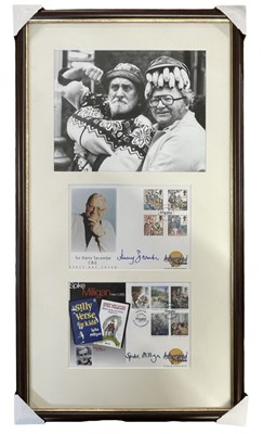 Lot 11 - A pair of framed and glazed first day cover...