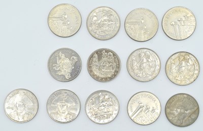 Lot 110 - Quantity of 13x ERII £5 coins together with...