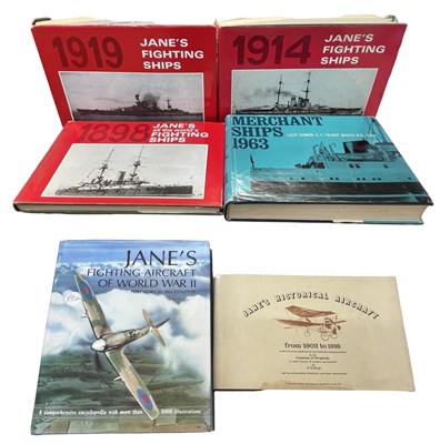 Lot 376 - MILITARY AIRCRAFT/SHIPS: 6 Titles: JANE'S...