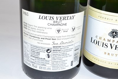 Lot 115 - Four bottles of Louis Vertay Champagne Brut,...