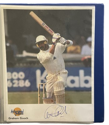 Lot 457 - A folio containing various autographed...
