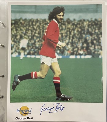 Lot 459 - A folio containing various autographed...