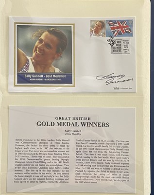 Lot 462 - A folio containing various autographed stamp...