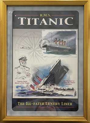 Lot 511 - A framed and glazed presentation to...