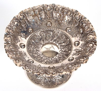 Lot 5 - A small Victorian silver pedestal dish having...