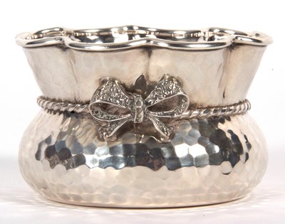 Lot 10 - A Greek white metal small bowl of shaped...