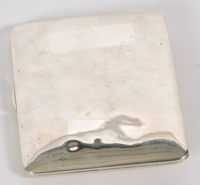 Lot 18 - A Siamese white metal cigarette case, the...