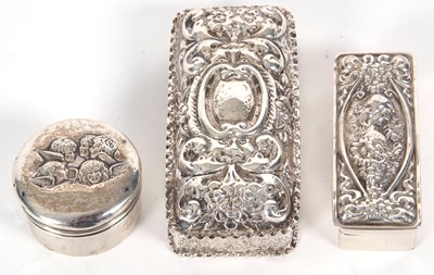 Lot 30 - Mixed Lot: A modern white metal two part...