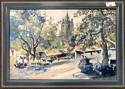 Lot 63 - David Poole (British, b.1931), Norwich Market,...